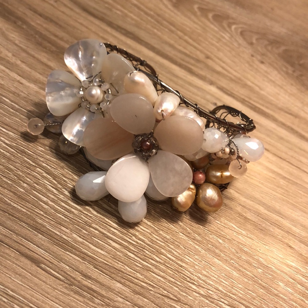 Floral Anthropologie bracelet